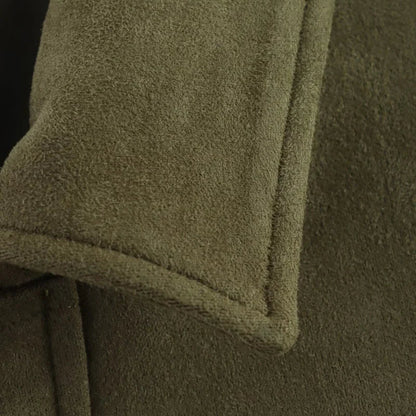 Faux Suede Bomber Jacket